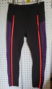 Avia size M 8-10 athletic pants leggings pink purple‎ black